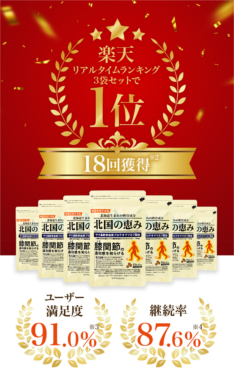 楽天リアルタイムランキング3袋セットで1位