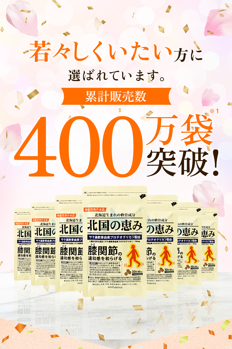累計販売数400万袋突破！