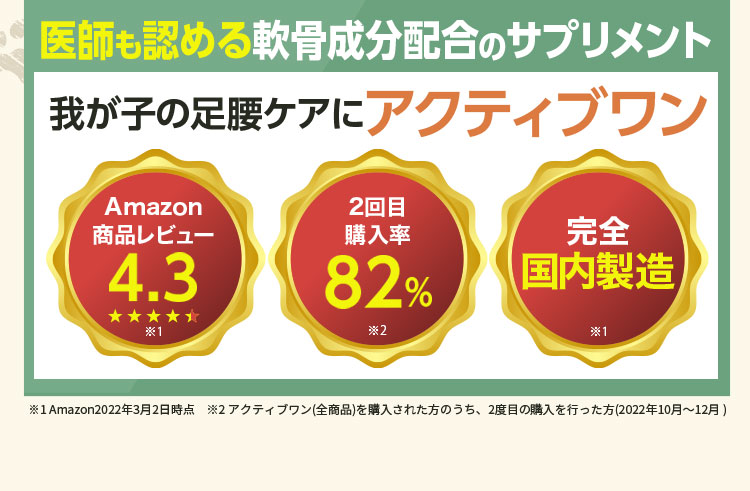 医師も認める軟骨成分 プロテオグリカン配合足腰サプリメント