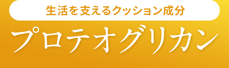  衝撃を柔らげるクッション成分 プロテオグリカン